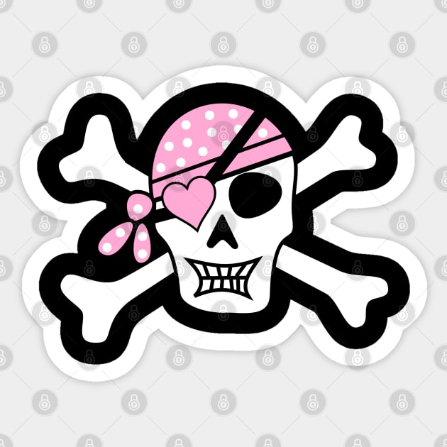 pirate skull Sticker by momo1978